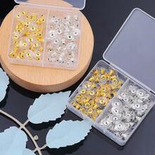 100个金银混色耳环后塞，DIY首饰制作项链耳环配件，串珠工艺用品 - DIY金屬耳塞 - 查看 5