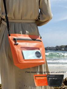Wasserdichte Handyhülle mit kristallklarem Fenster, empfindliche Touch-Bedienung, Umhängetasche für Handy, zum Surfen, Driften, Outdoor, Trockenbeutel für regnerische Tage, Radfahren, Bootfahren, unverzichtbare Unterwasser-Handyhülle, tragbare Aufbewahrungstasche, Reiseessentials, Strandzubehör - Verschiedenfarbig - Übersicht 5