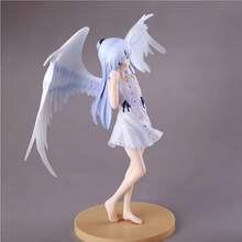 1件 Angel! 橘色調動漫人物模型，動態翅膀設計天使少女 2D 美女模型，高精度校服桌面裝飾，收藏級動漫周邊 - 彩色 - 查看 8