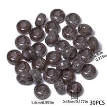 30 hạt/lô, kích thước 14x8mm, hạt nhựa sequin nhiều màu sắc, lỗ to, hình tròn dẹt, dùng để làm vòng tay, vòng cổ, bông tai, phụ kiện DIY. - hạt nhựa - Xem 8