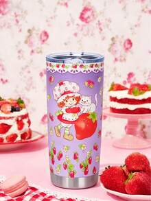 Strawberry Shortcakes 40 OZ / 1200 ML Tumbler With Handle, Insulated Cup, Vacuum Insulated Water Bottle, Leak-Proof Lid And Straw, Stainless Steel Travel Bottle, Car Bottle - Drinking Glasses, Water Glasses, Tumbler Glasses, Glassware Sets, Everyday Glasses, Good For Drinks, Cute Glasses, Kitchen Glasses, Juice Glasses, Simple Glasses, Cooler Cup - Nhiều màu - Xem 23