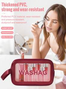 Bộ dụng cụ trang điểm 30 món bao gồm: Bộ 20 cọ trang điểm + 1 túi đựng mỹ phẩm và đồ dùng cá nhân đa năng có khóa kéo chống thấm nước + 3 bông mút trang điểm + 2 bông phấn phủ mini + 1 dụng cụ vệ sinh cọ trang điểm + 3 bông phấn phủ hình tam giác, tất cả trong một & thân thiện với người mới bắt đầu | Sẵn sàng mang theo du lịch & thích hợp làm quà tặng | Hoàn hảo cho người mới bắt đầu/phụ nữ. - Màu Đỏ Sâu - Xem 10