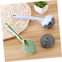 Ergonomic Metal Wire Brush With Handle For Kitchen Cleaning, Random Color, Suitable For Washing Dishes, Pots, Pans And More - Multicolor - View 8