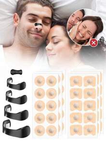 Bộ dụng cụ giãn lỗ mũi - Tăng cường lưu thông không khí, cải thiện giấc ngủ nhẹ, miếng dán nhẹ chống mồ hôi, không cần điện hay pin, bao gồm 4 kích cỡ miếng đệm, 1 giá đỡ miếng dán và 30 miếng dán nam châm, quà tặng hoàn hảo cho gia đình, bạn bè và những người thân yêu - Nhiều màu - Xem 1