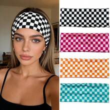 3pcs/4pcs/6pcs Women Fashion Sports Headbands Set, Striped Pattern, Suitable For Fitness, Running, Yoga, Sweat-Absorbing Hair Bands, Casual Hair Accessories, Daily Hairstyle Decoration - Multicolor - View 12