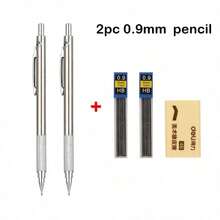 Mechanical Pencil Set 0.3 0.5 0.7 0.9 1.3 2.0mm Full Metal Art Drawing Painting Automatic Pencil Adjustable Pencils, Halloween, Christmas Eve, And New Year Gifts For Office School Supply - S - View 14
