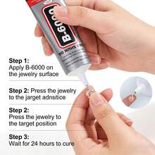 1pc 50ml B6000 Glue, Suitable For Handmade Headpieces, Brooches, Jewelry Setting, Diamond Jewelry, Earrings, Pendants And More, Strong Adhesive, Clear Glue For DIY Crafts, Jewelry Repair And Making, Wood, DIY Crafts - Transparent - View 8