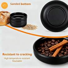 Set di 6 ciotoline nere per salse, 8,7 x 2,5 cm, ciotoline piccole per salsa di soia, ciotoline rotonde per sushi, snack, spezie, salse, ecc. - nero - Visualizzare 4