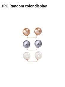 9件套仿珍珠T恤领带夹套装，绕线固定器，腰部纽扣纽扣服装装饰，领口调节防滑时尚配饰，适合模特穿着、节日装扮 - 彩色 - 查看 13