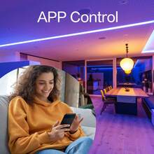WiFi Smart Bulb A19 E26, 16M RGBW 800LM Music Sync Color Changing Bulb - a19 - 查看 6