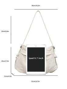 1pc, 31cm*11cm*19cm Mini Solid Color Shoulder Bag, Crossbody Bag, Fashion Shoulder Bag, Casual Crossbody Bag, Work Bag, Suitable For Students, Commuting, Shopping, Gifts - Multicolor - View 11