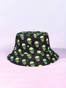 1 chiếc mũ xô hai mặt thời trang retro thập niên 80/90, in họa tiết độc đáo, thích hợp cho cả nam và nữ, phong cách thường ngày đường phố, chống nắng. - A - Xem 13