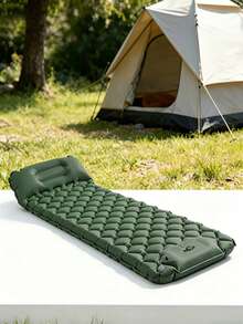 1pc Ultra-Light Outdoor Camping Sleeping Pad With Built-In Pillow And Air Pump, Suitable For Camping, Hiking, Outdoor Activities - Multicolor - View 6