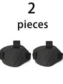 2 Stücke/Set Motorrad Schalthebel Pad, rutschfeste Motorrad Schuh Stiefel Abdeckung Schutzausrüstung, verstellbarer weicher Stiefel Zehenschutz Anti-Verschleiß Schalthebel Pad, geeignet für die meisten Erwachsenen Schuhe (Schwarz, Schwarz & Weiß, Schwarz & Rot) - Verschiedenfarbig - Übersicht 6