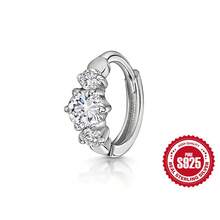 1件优雅S925纯银夹式耳环，防水防氧化，适合女性日常佩戴、派对和婚礼场合。 - 銀色 - 查看 4