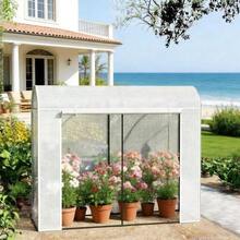 Medium-Sized Greenhouse, Herb Greenhouse, Plant Greenhouse, Outdoor Greenhouse - White - View 5
