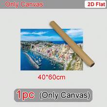 Set de 5 carteles e impresiones italianas, vistas panorámicas impresionantes de la isla de Procida cerca de Nápoles, región de Campania, escenario impresionante de Nápoles y el Monte Vesubio, Monte Vesubio al atardecer, decoración del hogar - Adecuado para colgar - Multicolor - Ver 9
