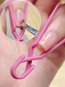 10 pcs Klip Pelindung Cat Kuku Anti Tumpah Anti Noda Penutup Tepi Jari Cocok untuk Manicure DIY - MultiWarna - View 1