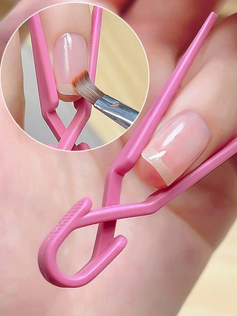 10 pcs Klip Pelindung Cat Kuku Anti Tumpah Anti Noda Penutup Tepi Jari Cocok untuk Manicure DIY - MultiWarna - View 1