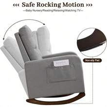 Baby Gliders, Ottomans & Rocking Chairs - Light Gray - View 3