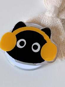 1个时尚可爱黑猫磁吸手机支架，ins风音乐猫手机拉出式支架，兼容Magsafe - 彩色 - 查看 7