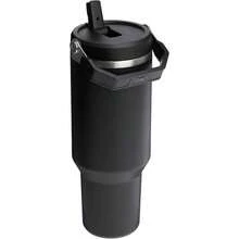 IceFlow 2.0 Flip Straw Tumbler With Handle 40 Oz Twist On Lid And Flip Up Straw Leak Resistant Bottle Insulated Stainless Steel BPA- Black 2.0 - 黑色 2.0 + 40 盎司 - 查看 4