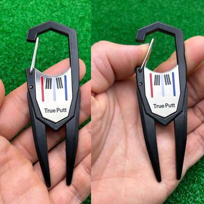 Golf Divot Repair Tool, Zinc Alloy Pitch Fork Repair Tool With Magnetic Ball Marker - Suitable For Male/Female Golfers