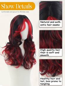 24-Inch Grass Green Long Curly Wig With Bangs, Heat-Resistant Synthetic Fiber Curly Wig, Suitable For St. Patrick's Day Female Cosplay, Music Festival Wear - Multicolor - View 3