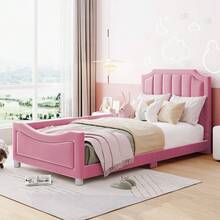 Kids Bed Frames, Headboards & Footboards - Pink + Solid Wood + 90cm*200cm - View 4