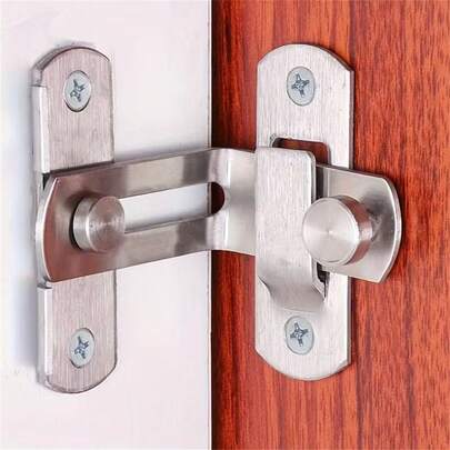 1 szt. Oczko zamka do drzwi ze stali nierdzewnej, odpowiednie do szafek, drzwi drewnianych, drzwi do stodoły i drzwi przesuwnych