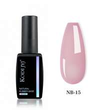 KODI JYJ 12ml 天然橡胶底油指甲油，半永久 UV LED 裸色底油指甲油，果冻色底油指甲油，混合凝胶 - 彩色 - 查看 19