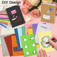 Bộ 24 cuốn sổ tay mini, giấy kẻ dòng dành cho sinh viên, bìa mềm, bộ sổ nhật ký du lịch, sổ ghi chú nhỏ để viết và vẽ, sổ tay theo chủ đề. - Phối màu - Xem 7