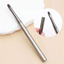1 cọ vẽ móng gel kiểu Gothic màu đen bằng kim loại, cọ vẽ móng nghệ thuật hình oval dùng cho gel acrylic UV. - màu đen - Xem 3