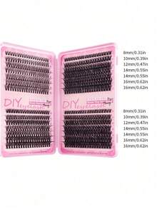560片30D/40D/60D/80D仿貂毛假睫毛簇,高品质D型卷翘自然浓密单根假睫毛,适合DIY睫毛嫁接,可重复使用,轻盈易佩戴 - D - 查看 7