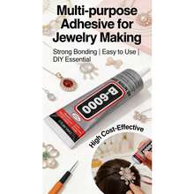 1pc 50ml B6000 Glue, Suitable For Handmade Headpieces, Brooches, Jewelry Setting, Diamond Jewelry, Earrings, Pendants And More, Strong Adhesive, Clear Glue For DIY Crafts, Jewelry Repair And Making, Wood, DIY Crafts - Transparent - View 13