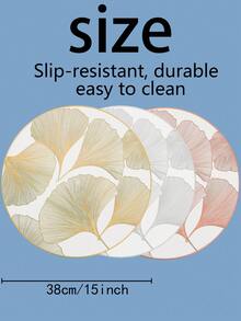 1 tấm lót bàn hình tròn nhiều màu sắc 15 inch, chất liệu PVC cao cấp, chống trơn trượt và dễ vệ sinh, phù hợp cho nhà bếp, phòng ăn, tiệc tùng, sử dụng hàng ngày, đám cưới, ngày lễ, sinh nhật, quà tặng, bữa tối, ngoài trời, dã ngoại và nhiều dịp khác. - Nhiều màu - Xem 3