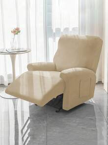 1/2/3件装牛奶丝沙发套，加厚弹力，防水防尘，耐磨猫爪纹，防滑沙发套，美式风格，适用于客厅、卧室等场合 - 米色 - 查看 1