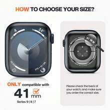 40mm Waterproof Bling Case With Screen Protector For Apple Watch SE/Series 4-6, Sparkling PC Front Bumper & Hollow Back Cover, Splash-Resistant Easy Install - Vàng hồng nguyên bản - Xem 8