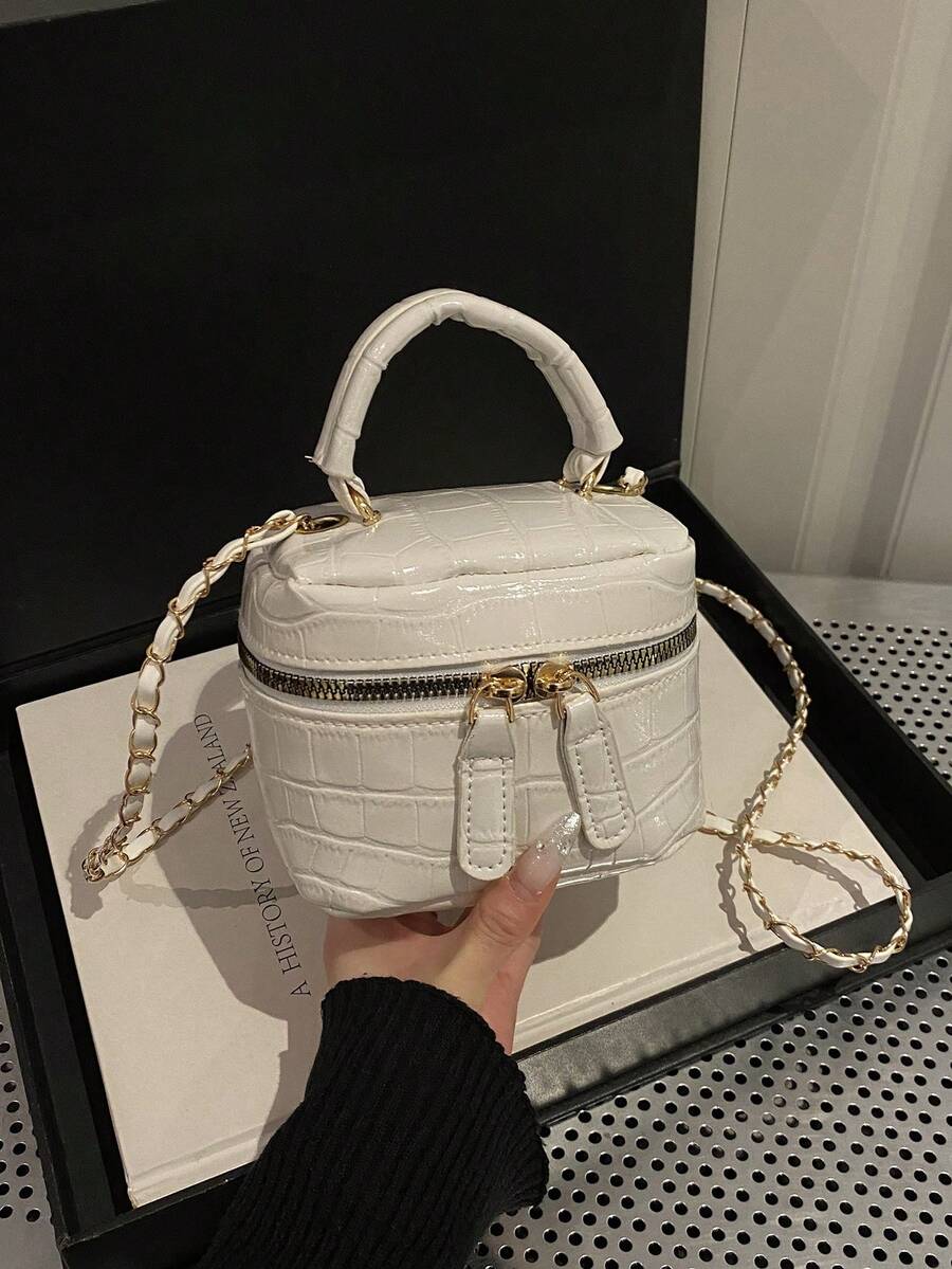 Lightweight Mini Chain Bag Quilted Handbag Bucket Bag Suitable For Girls, College Students And Office Workers