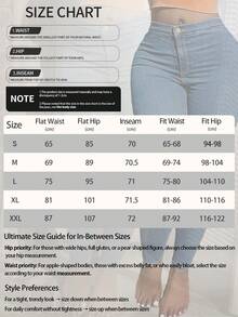 Women's Solid Color Skinny Denim Jeans With Pocket Casual Spring - Medium Wash - View 11