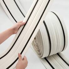 1pc 230cm 3D Foam Wall Trim Strip Sticker Foam Wall Trim Strip Sticker ,Self-Adhesive Ceiling Floor Waist Line Sticker Decorative Skirting,3D Decorative Wall Line Wall Paper Border, Easy To Peel And Stick, Can Be Cut Freely, Suitable For All Corners - C - View 7