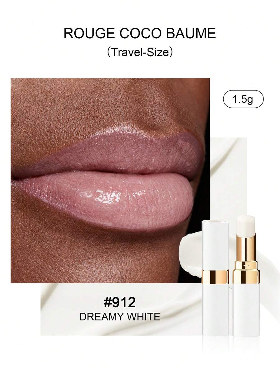 CHANEL Son dưỡng môi cacao 1.5g/0.05oz - Hoàn thiện satin #912 - Màu trắng mộng mơ, Kích thước du lịch - #912 Trong suốt - Xem 1