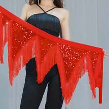 1pc New Bohemian Style Belly Dance & Jazz Dance Tassel Waist Chain Waist Skirt Decoration Waist Chain Waist Skirt Adjustable Waist Suitable For Women Sequin Costume Dance Costume Carnival Party Stage Performance - Multicolor - View 10