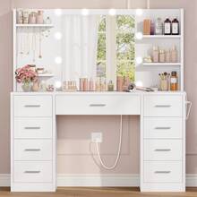 White 9 Drawers