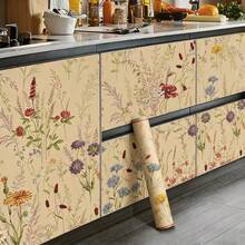 1 Cuộn Giấy Dán Tự Dính Dày Dẻ, Họa Tiết Chim và Hoa, Dễ Lau Dẹp và Dán, Chống Thấm Nước, Có Thể Tháo Gỡ, Thích Hợp Cho Phòng Khách, Bếp, Phòng Ngủ, Phòng Tắm, Sửa Chữa Đồ Nội Thất - A - Xem 7