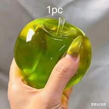 1/4pcs Green Apple & Green Tea Soda Slow Rebound Stress Relief Squishies, Malleable Sensory Toy For Adults - Party Toys - View 8