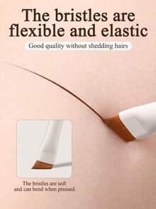 5/3/1pcs Pincel de Delineador Cerâmico em Forma de Nuvem, Pincel de Sobrancelha, Pincel Angulado Ultrafino para Desenho Preciso de Delineador, Pincel de Maquilhagem em Forma de Foice, Ferramenta de Beleza Portátil, Pincel de Delineador - Multicolorido - Ver 4