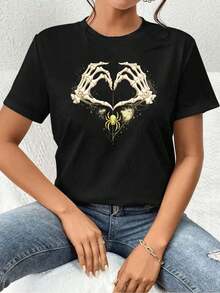 Women T-Shirts - Black - View 1