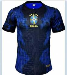 Brazilian National Team Shirt For The 2026 World Cup, Player Model, Blue. - 藍黑色 - 查看 2