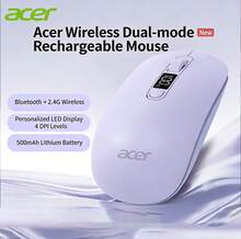 Acer 无线蓝牙鼠标，可充电，静音双模，轻巧便携，适用于商务、办公、家庭、平板电脑、笔记本电脑、台式电脑、智能手机 - 升级版 OMR060 - 查看 10